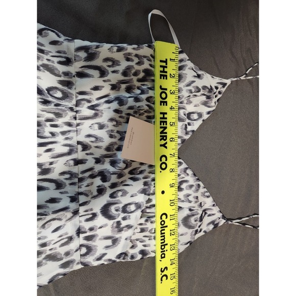 Superdown Kina Leopard Print Party Cocktail Ruffled Side Slit Mini Dress XS NWT‎ - Picture 6 of 8